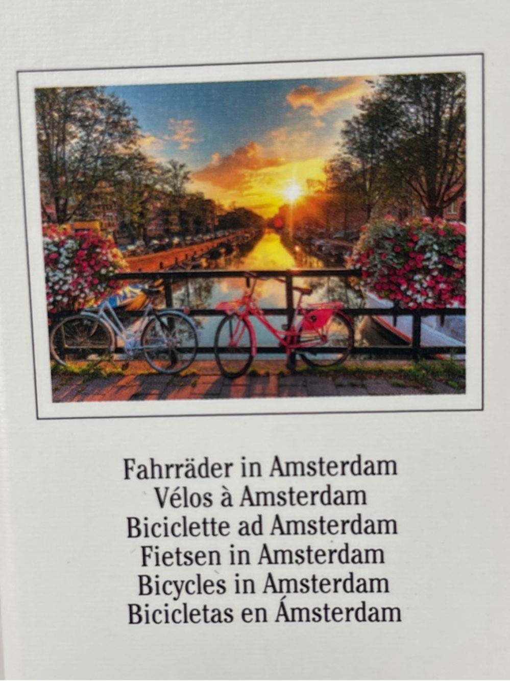 BOGO Ravensburger bicycles in Amsterdam 1000 pieces - Picture 3 of 6